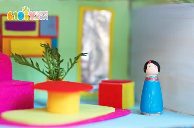 Waste tray making living room scene game props