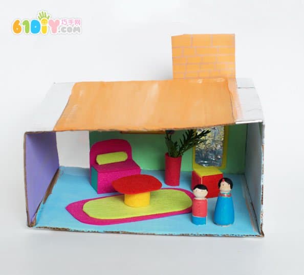 Waste tray making living room scene game props