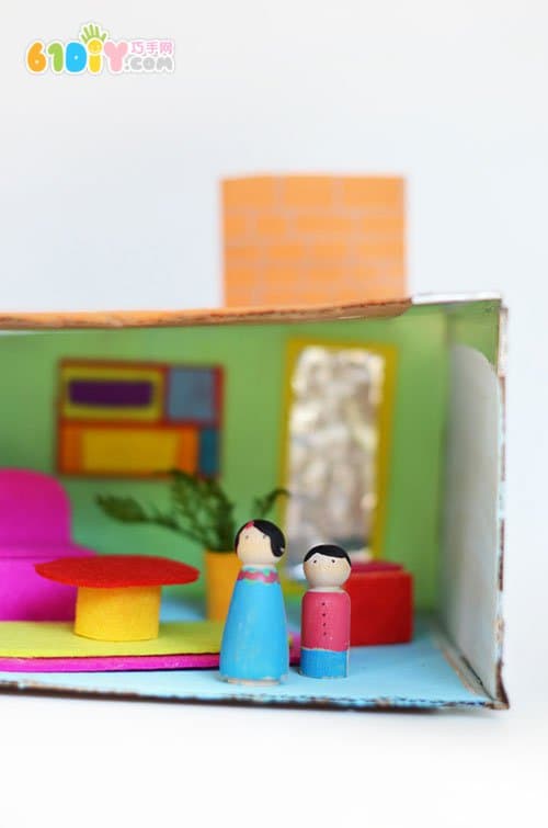 Waste tray making living room scene game props