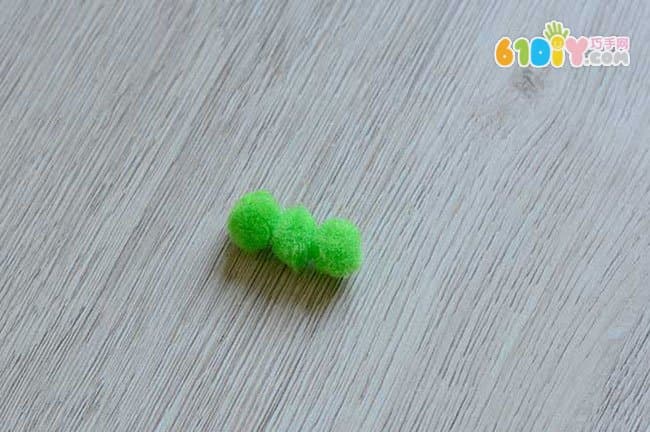 Handmade baby plush caterpillar