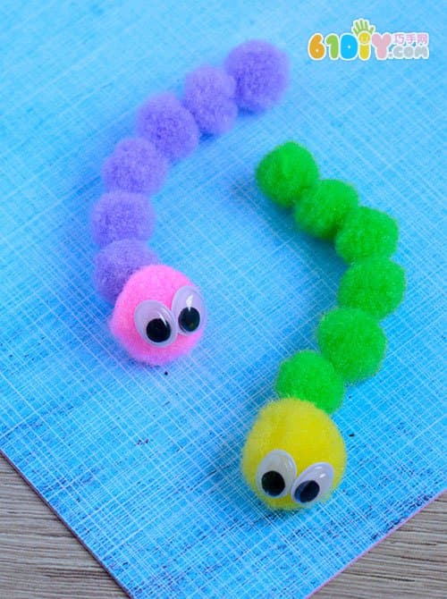 Handmade baby plush caterpillar