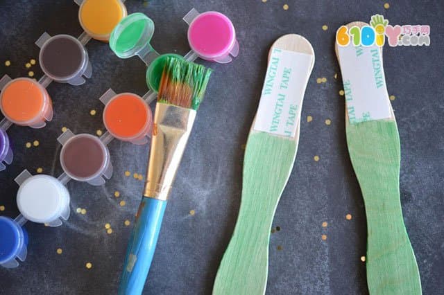 Children's handmade mother's day hand print bookmarks