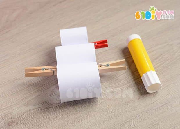 Children's handmade paper art three-dimensional snowman