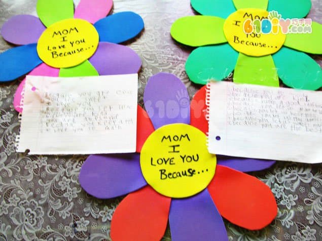 Mother's Day Children's Handmade I love you because...