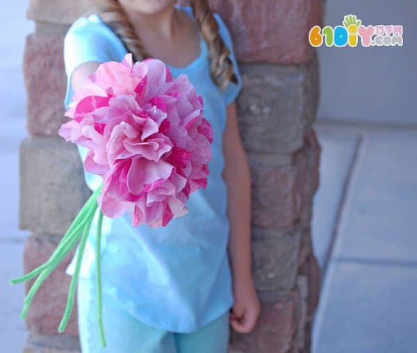 Children's handmade bouquets for mothers