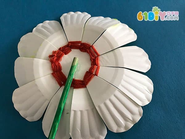 Mother's Day handmade paper plate flowers