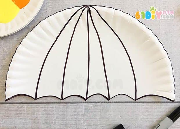 Tray making umbrella ornaments handmade