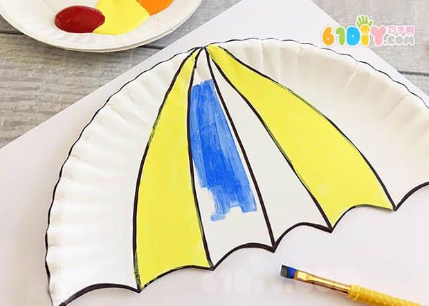 Tray making umbrella ornaments handmade