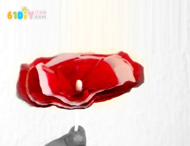 Waste plastic bag DIY making handmade flowers