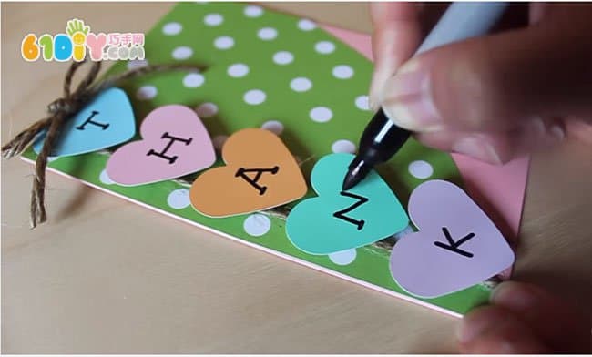 Mother's Day handmade greeting card making steps