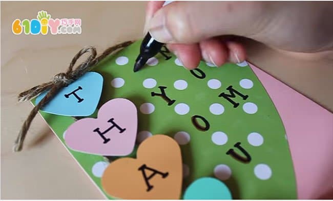 Mother's Day handmade greeting card making steps