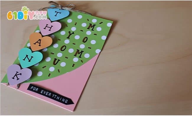 Mother's Day handmade greeting card making steps