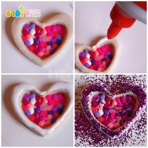 Mother's Day Children's Handmade Sparkling Love Ornaments