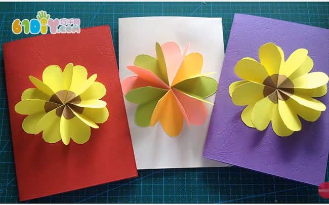 Mother's Day Flower Greeting Card Making Method