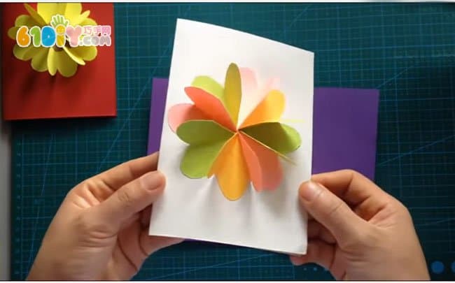 Mother's Day Flower Greeting Card Making Method