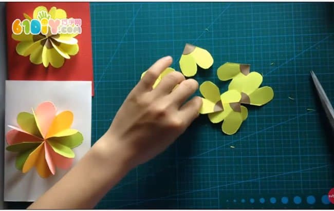 Mother's Day Flower Greeting Card Making Method