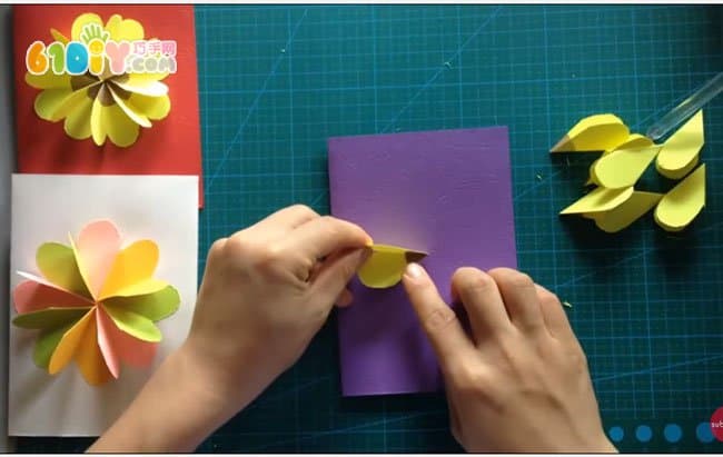 Mother's Day Flower Greeting Card Making Method