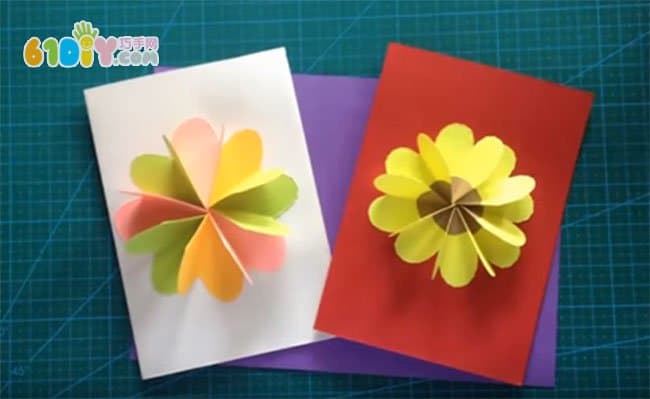 Mother's Day Flower Greeting Card Making Method