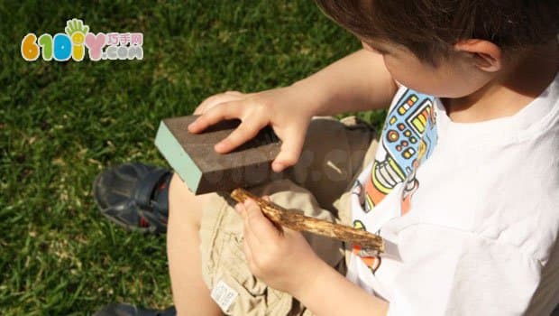 Children's DIY beautiful twig wind chimes