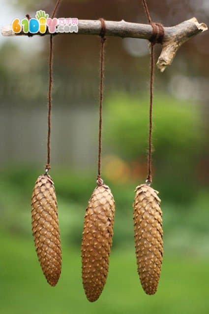 Children's DIY beautiful twig wind chimes