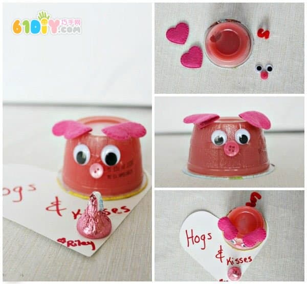 Jelly shell handmade beetle and piglet