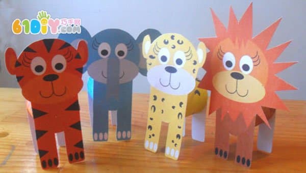 Roll of paper handmade handmade animals