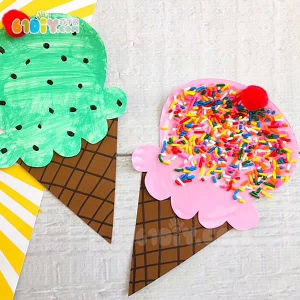 Children's handmade summer ice cream