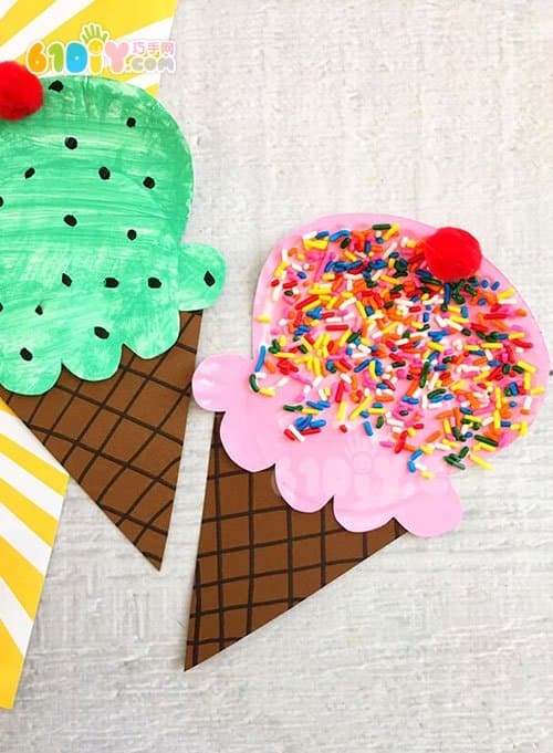 Children's handmade summer ice cream