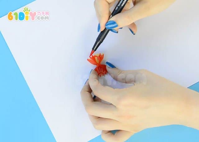 Children's roll paper tube DIY making father's day suit