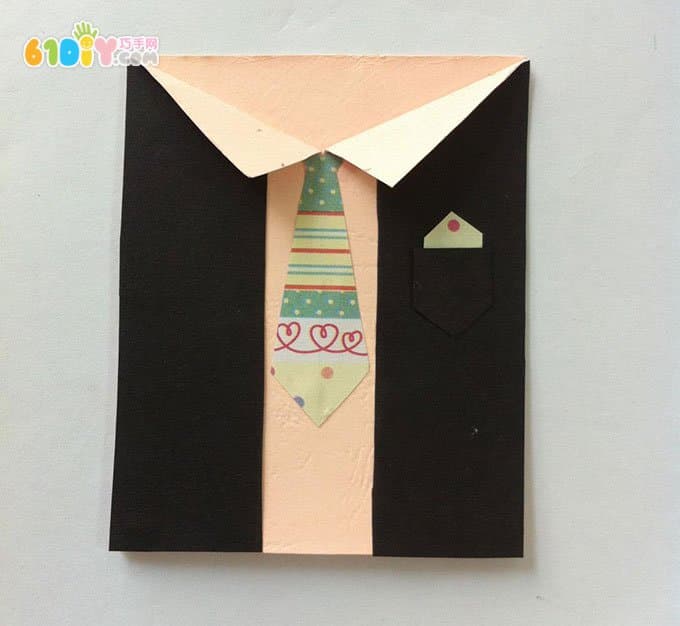 Simple father's day tie greeting card