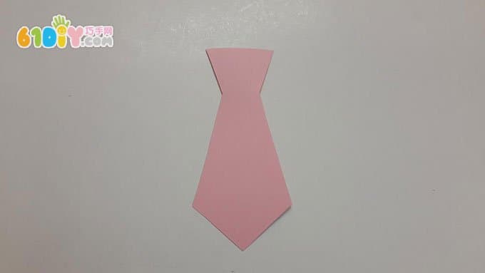 Children's handmade father's day shirt tie card