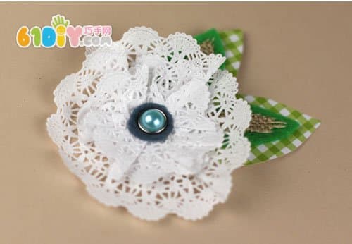 Lace cake paper DIY making flowers