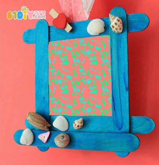 Children's handmade ice cream bar photo frame