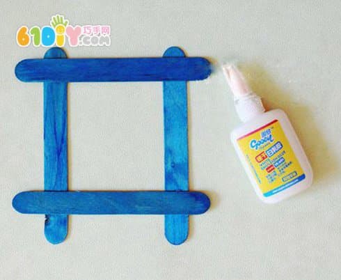 Children's handmade ice cream bar photo frame