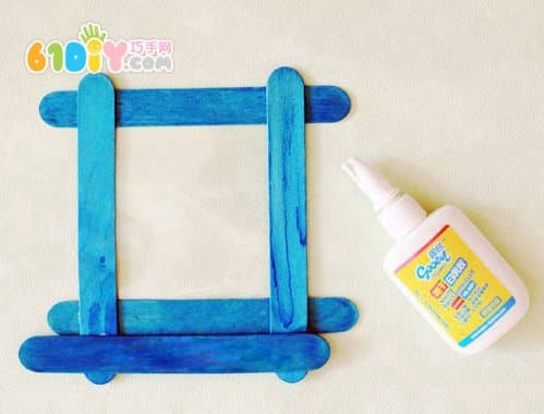 Children's handmade ice cream bar photo frame