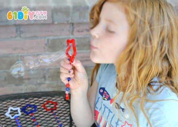 Hairy Beads DIY Make Beautiful Star Bubble Sticks