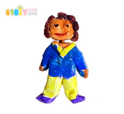 Character color clay clay boy