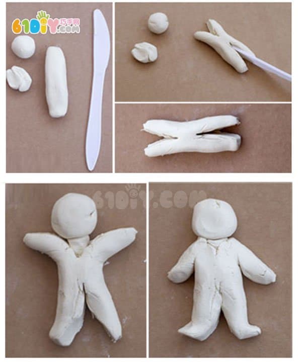 Character color clay clay boy