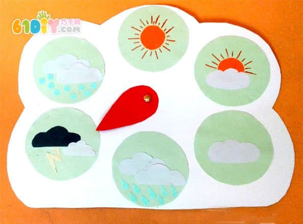 Children's manual DIY weather map