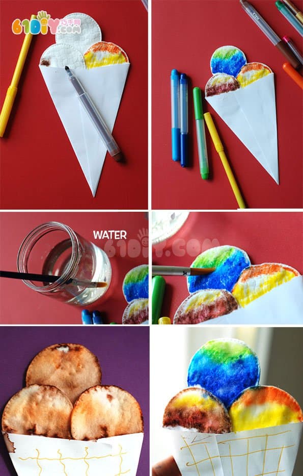 Children's DIY ice cream handmade