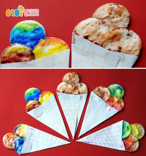 Children's DIY ice cream handmade