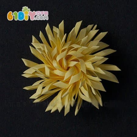 Three-dimensional paper flower pot handmade