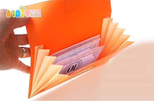 Children's paper wallet handmade