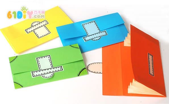 Children's paper wallet handmade