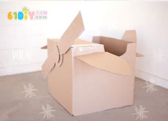 Big carton change toy airplane