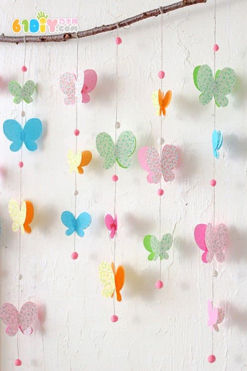 Making simple and beautiful kindergarten butterfly charms