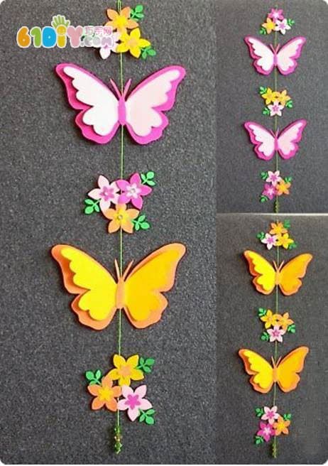 Kindergarten charm DIY making beautiful butterfly ornaments