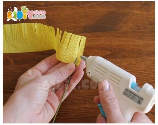 Teacher's Day Wrinkle Paper Handmade Flower Making