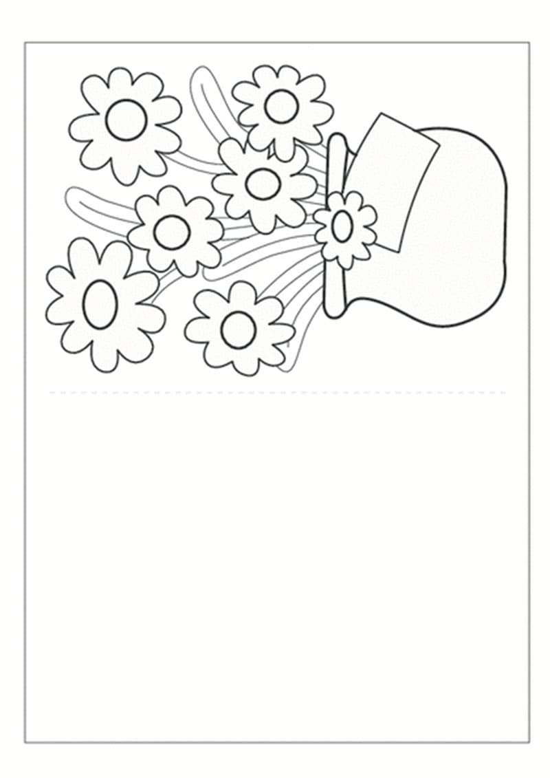 4 teacher's day greeting card coloring map