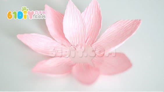 Wrinkle paper making simple and beautiful lotus